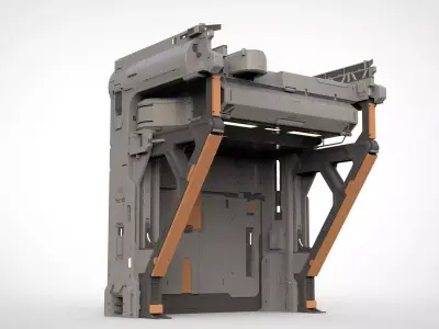 halo 5 door 3D model