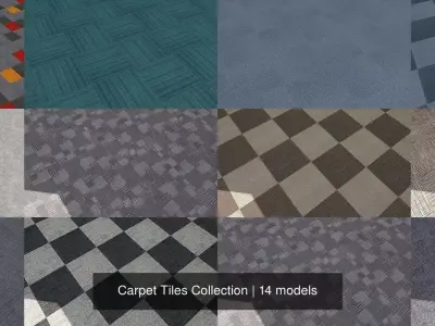 Carpet Tiles Collection Texture