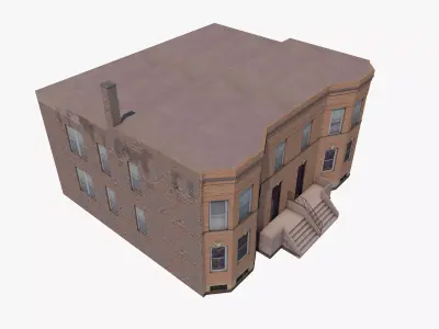 Chicago House Low-poly 3D model