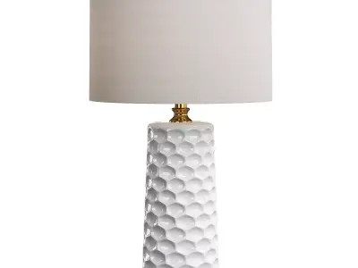 Uttermost Sesia White Honeycomb Table Lamp Low-poly 3D model