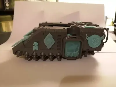 Space Vikings flying space tank repulsor doors - Fancy Wolf 3D print model