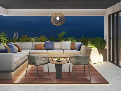 Balcony space 3D model