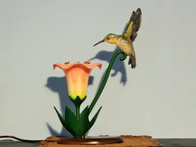 Hummingbird Lamp 3D print model