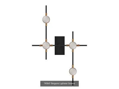 745 Bergamo Lightstar Collection of Modern Lamps 3D Model Pack