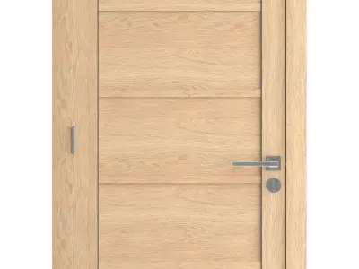 Door-047 wooden door 3D model