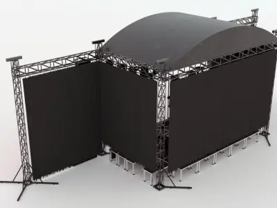 Concert Stage 3D model 3