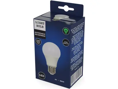 Light bulbs Colored Light Bulb Low-poly 3D model