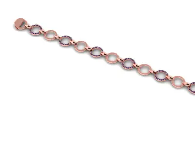 Light Weight Diamond Western type Ladies Bracelets 3D print model