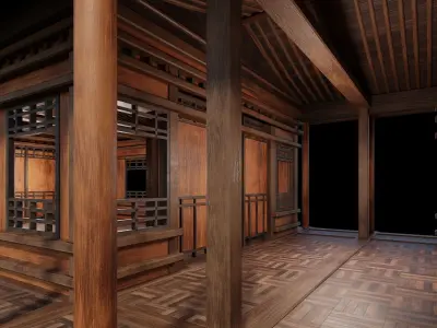 Medieval Houses 27- 4K Textures Game Ready Low-poly 3D model