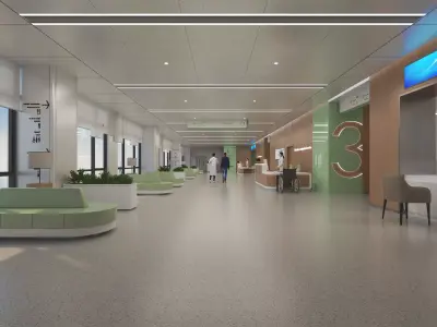 Hospital corridor  3D model