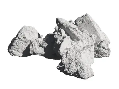 Debris rock Low-poly 3D model