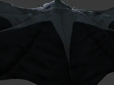 Batman 3D Model Arkham Knight Fully Rigged PBR FBX OBJ Blender Low-poly 3D model