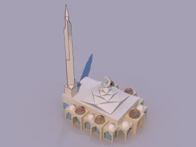 0174 - Mosque Building 3D model