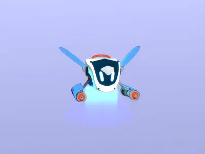 Drone Companions Starter Pack Low-poly 3D model