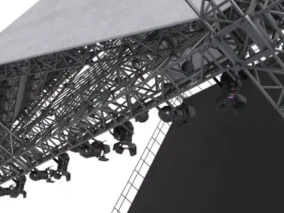 Full Concert Stage 3D model