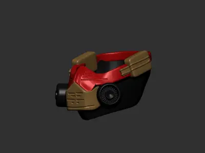 helmet high poly sculpt 3d printable  3D model 140