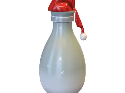 Flask pack  Low-poly 3D model