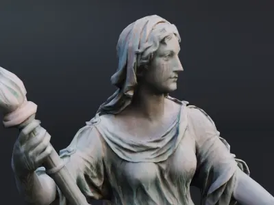  Tolerance Statue 3D Model  Low-poly 3D model