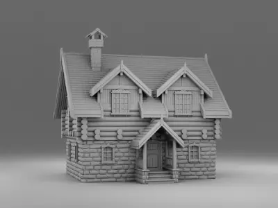 Big russian house 3D print model