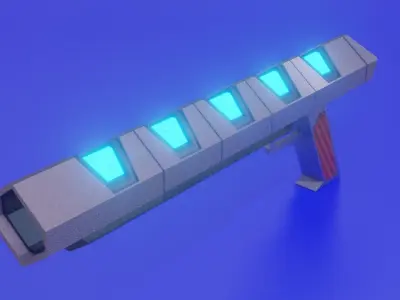 scifi-weapon light Low-poly 3D model