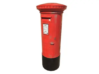Postbox Lowpoly and PBR Model Free low-poly 3D model