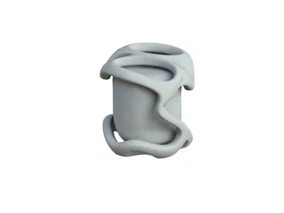 SciFi Shape Object Low Poly Low-poly 3D model 31