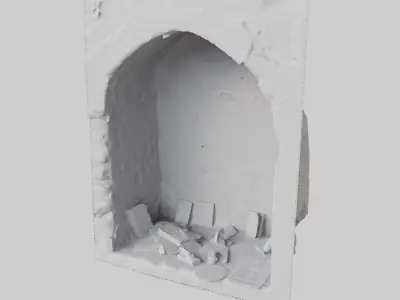 Church Ruins Shrine 3D model
