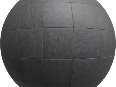 Graphite Slate Floor Tiles PBR Texture  Texture