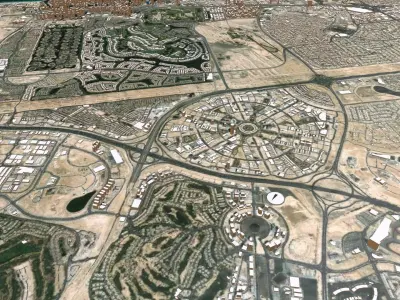 Cityscape Dubai United Arab Emirates 3D model