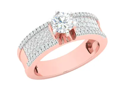 Women Ring  Render 3dm STL OBJ FBX Details 3D print model 428