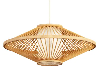 Bamboo LED Pendant 3D model
