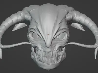 Biomech Gothic Door Handle Mask  3D print model