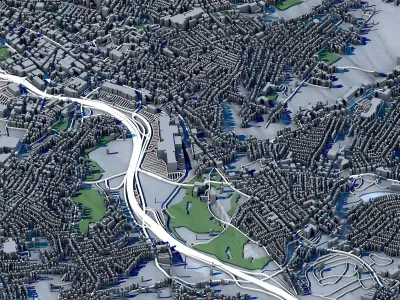 Waterbury Connecticut Brass City Architecture New England  3D model