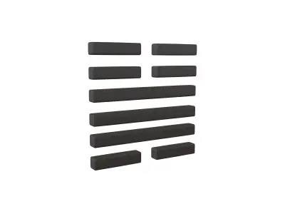 I Ching Hexagrams 32 heng v1 001 Low-poly 3D model