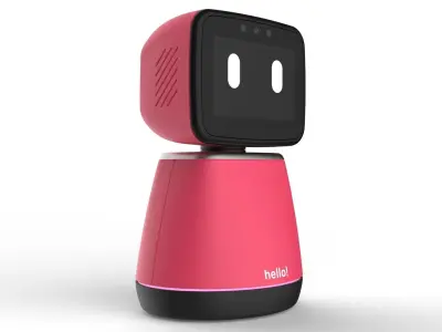 Generic Home Assistant Robot 01 Pink 3D model