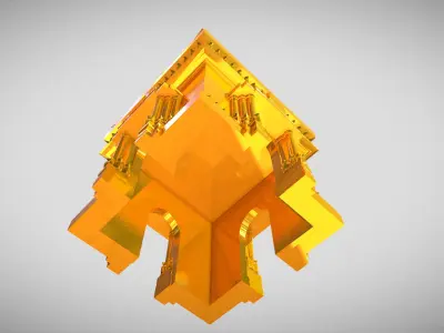  lamp Patuxay Laos 3D print model