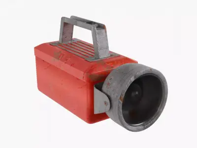 Retro Flashlight 3D model