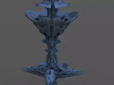 Lily Dish city 1 3D model