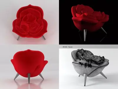 Rose chair 3D model