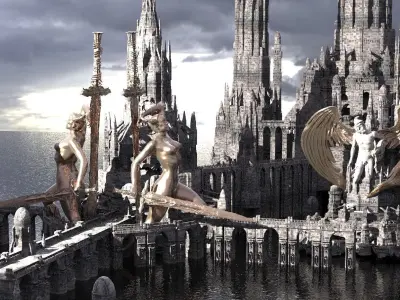 KING ARTHURS CAMELOT KIT BASH Extended  3D model