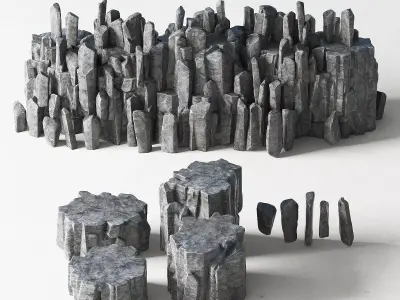 Rock stone collection n4 3D model