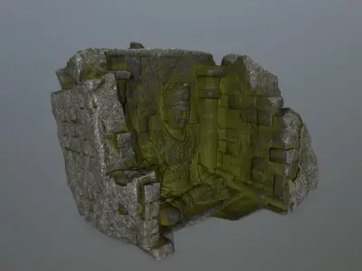 buda temple  Low-poly 3D model