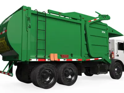  Refuse Truck with Front Loader 