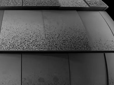 Roof Tile Materials 49- Roofing Mudd and Snow  Seamless Pbr 4k Texture