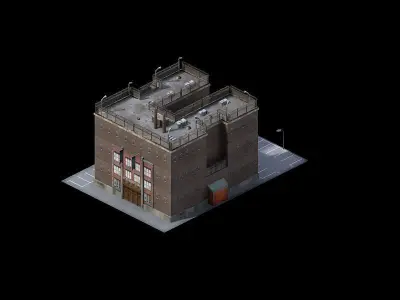 Different dimension - building 01 3D model