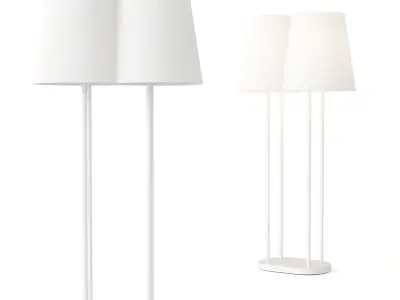 Nuptial Floor Lamp Low-poly 3D model