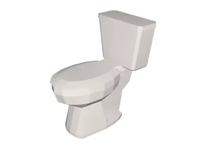 Toilet Low-poly 3D model buy