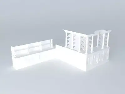 Furniture shelf 3D model