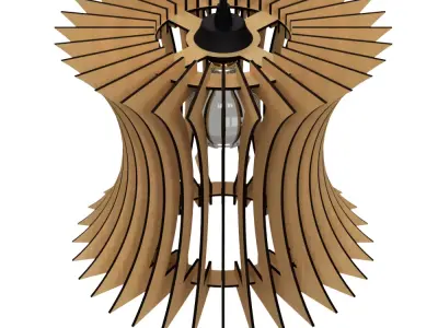 CEILING LIGHT LAMP 3D PRINT AND LASER CUT FILES MODEL 10 3D print model
