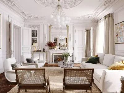 In the heart of New Athens in Paris 3D model